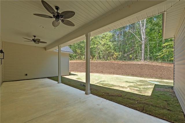218 W Halfway Branch Rd, Walhalla, SC 29691 - view of patio / terrace featuring a ceiling fan