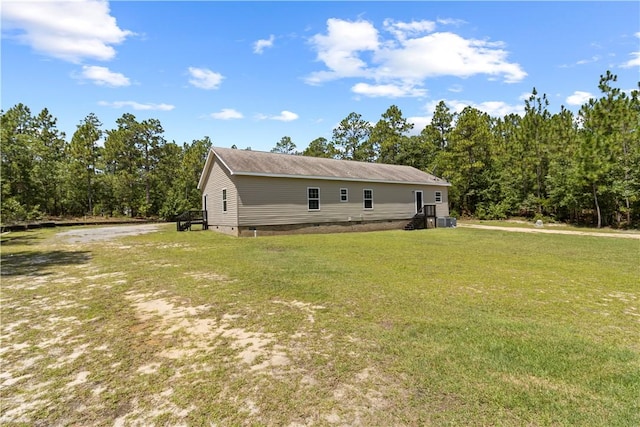 973 Pine Plain Rd, Gaston, SC 29053 - view of side of property featuring a lawn, driveway, and crawl space