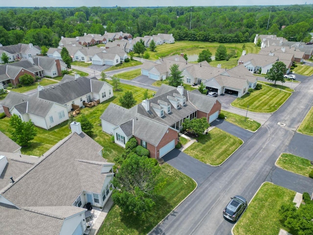 5901 Hickory Brook Way, Columbus, OH 43213 - aerial view of residential area featuring a forest