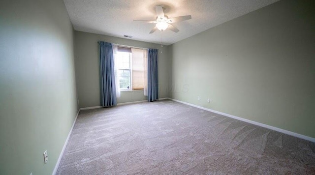 5901 Hickory Brook Way, Columbus, OH 43213 - carpeted empty room featuring ceiling fan and a textured ceiling