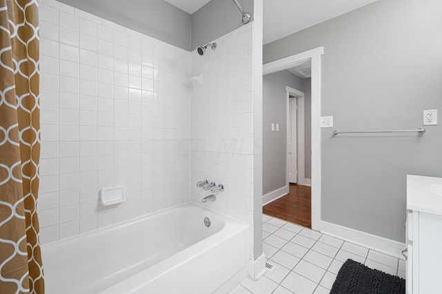 119 Redbud Aly, Columbus, OH 43206 - full bath with shower / bath combo, tile patterned flooring, and vanity