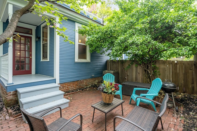 119 Redbud Aly, Columbus, OH 43206 - view of patio / terrace featuring area for grilling