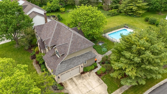 12627 Oakmere Dr, Pickerington, OH 43147 - aerial view of property and surrounding area featuring a pool area