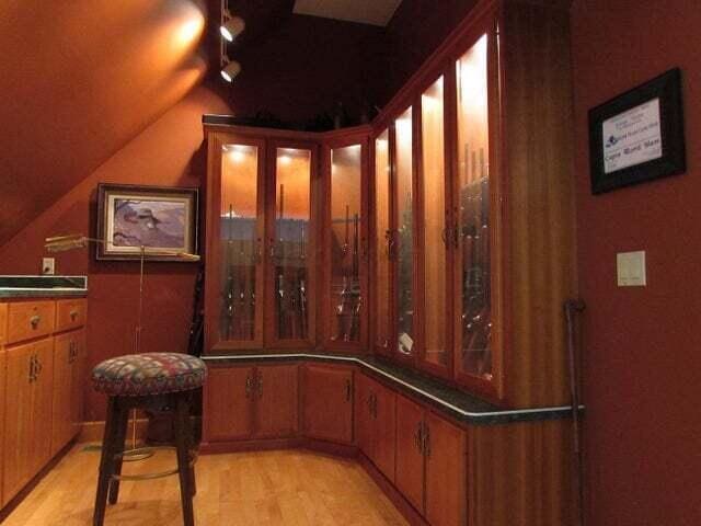 interior space featuring light hardwood / wood-style floors and track lighting