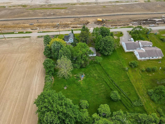 bird's eye view featuring a rural view