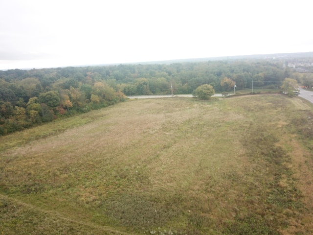 aerial view with a rural view