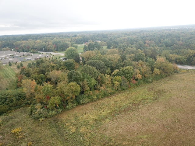 aerial view featuring a rural view