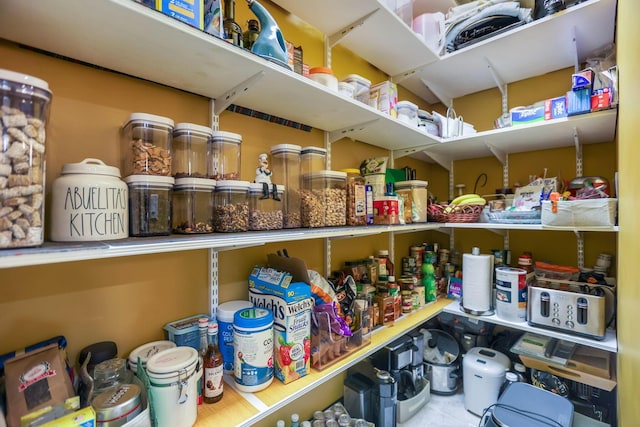 view of pantry