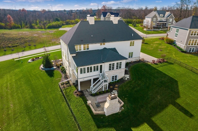 drone / aerial view