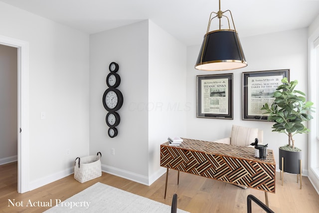 interior space featuring hardwood / wood-style floors