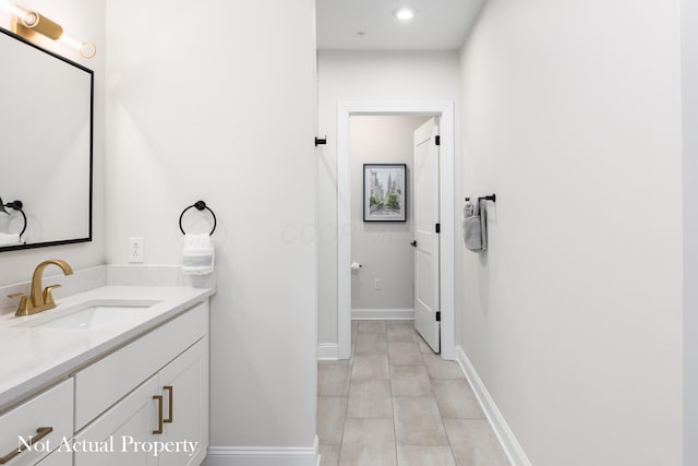 bathroom featuring vanity