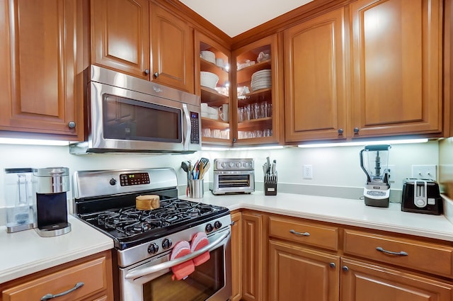 kitchen featuring appliances with stainless steel finishes