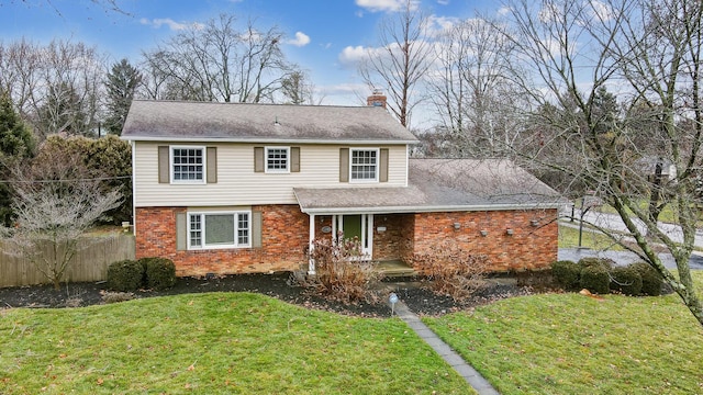 front of property with a front yard