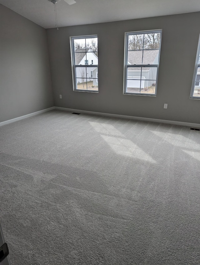 view of carpeted empty room