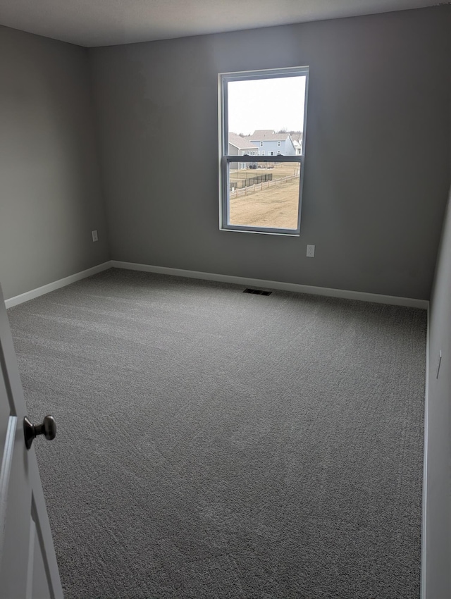 view of carpeted empty room