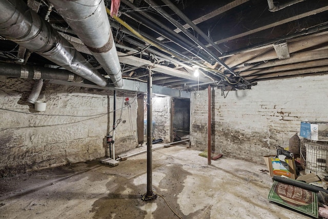 view of basement