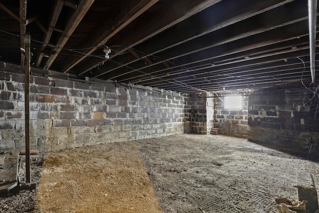 view of basement