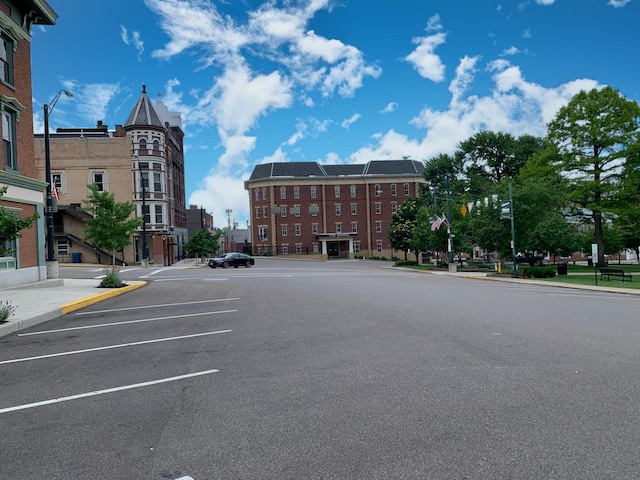 view of parking / parking lot