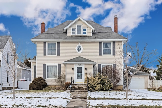 view of front of house featuring a garage