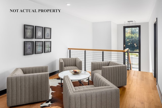 2835 Katmai Dr, Columbus, OH 43228 - sitting room featuring light wood-type flooring and baseboards