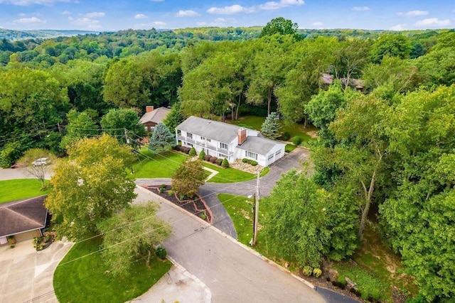 birds eye view of property