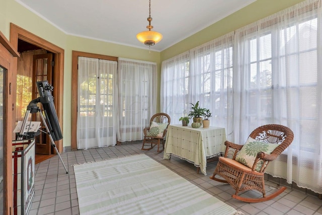 view of sunroom / solarium