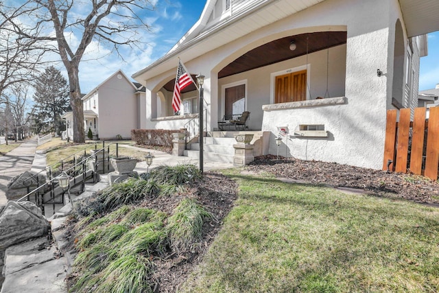 view of front of house with a porch