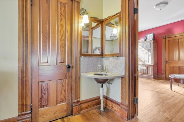 interior space featuring light hardwood / wood-style flooring