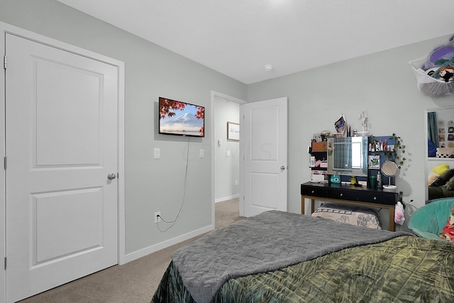 bedroom featuring carpet floors