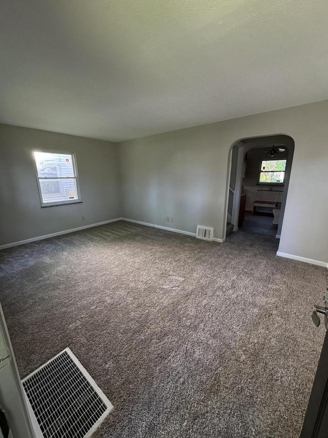 view of carpeted empty room