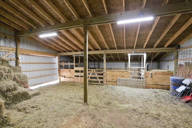 view of horse barn