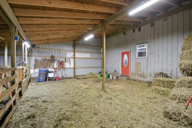 view of horse barn