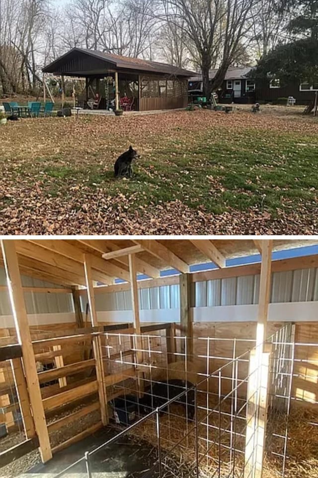 view of horse barn