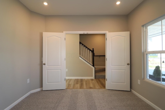 view of carpeted empty room