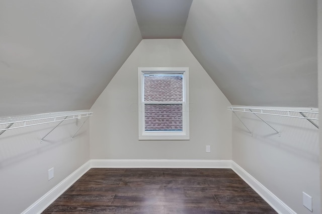 1468 E Whittier St, Columbus, OH 43206 - walk in closet featuring wood finished floors and lofted ceiling