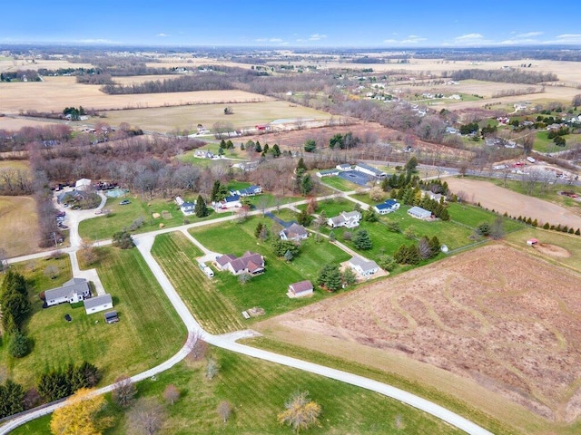 drone / aerial view featuring a rural view