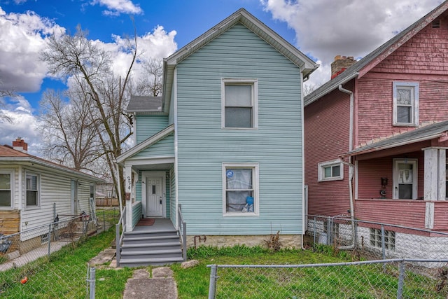 view of front of home