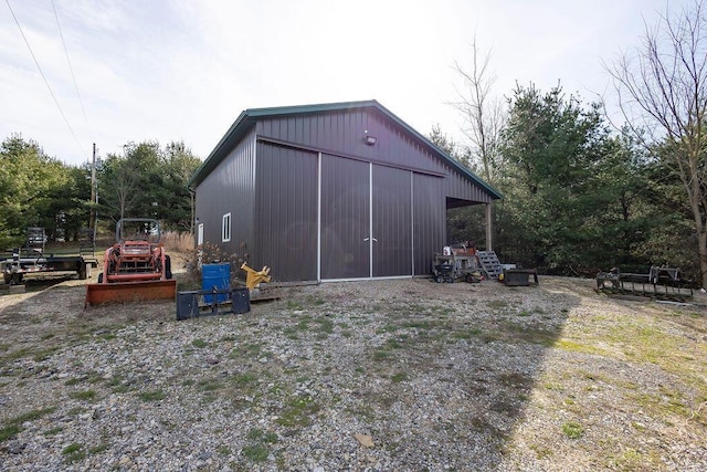 view of outbuilding