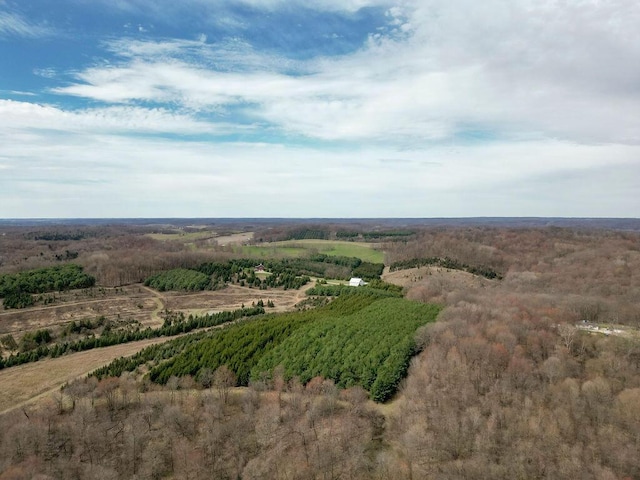 bird's eye view featuring a rural view