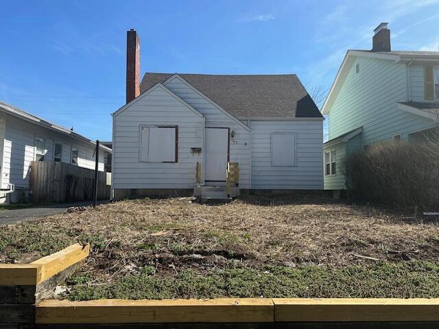 view of rear view of property