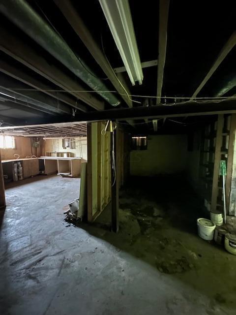 view of basement