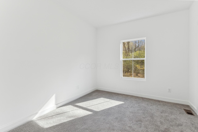 view of carpeted empty room