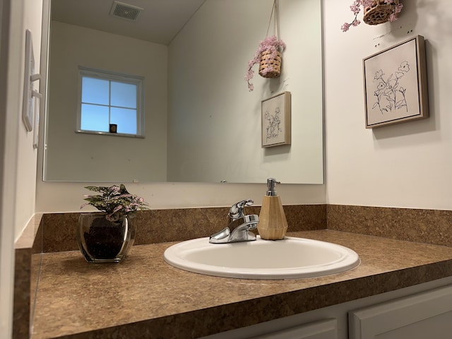 bathroom featuring vanity