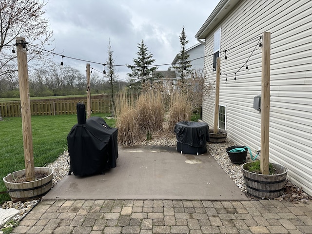 view of patio / terrace featuring area for grilling