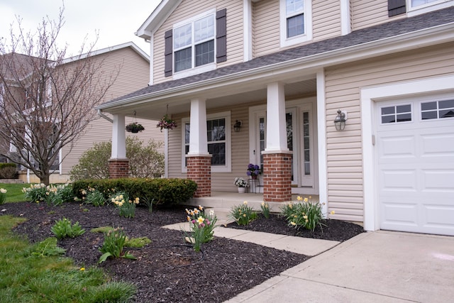 property entrance with a porch