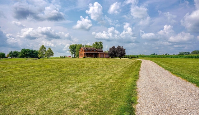 exterior space featuring a rural view