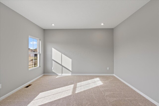 view of carpeted empty room