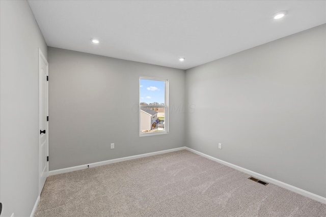 view of carpeted empty room