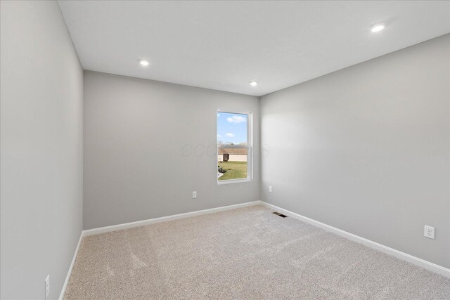 view of carpeted empty room