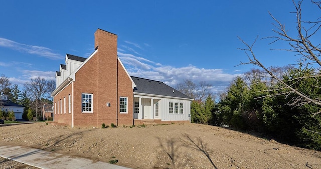 view of rear view of property